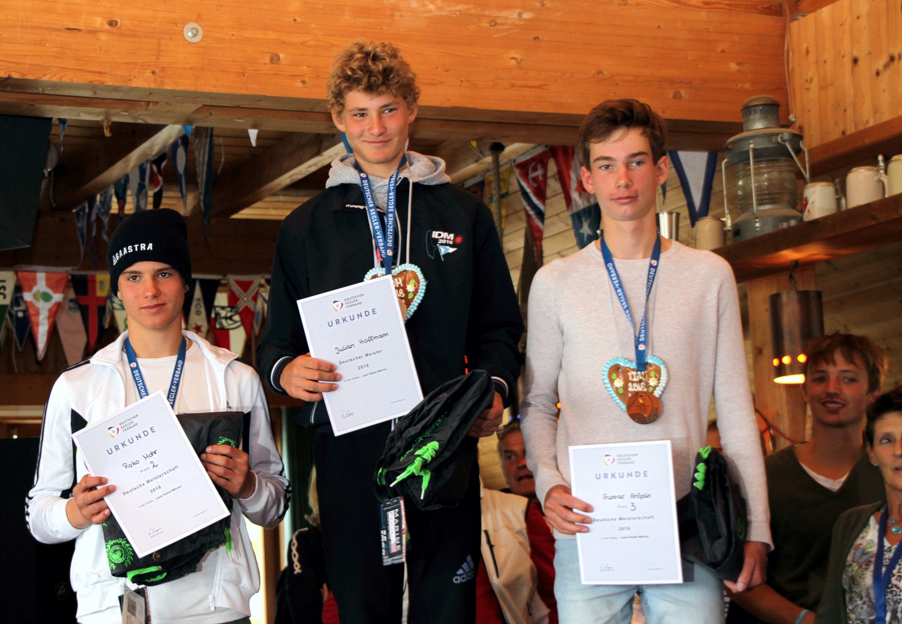 Julian Hoffmann, stolzer Deutscher Meister in der Laser-Klasse Radial Open
